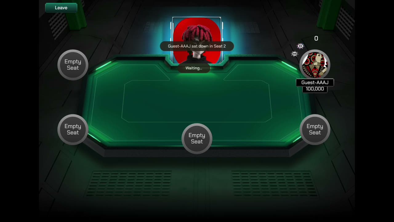 DField Poker · multiplayer poker table