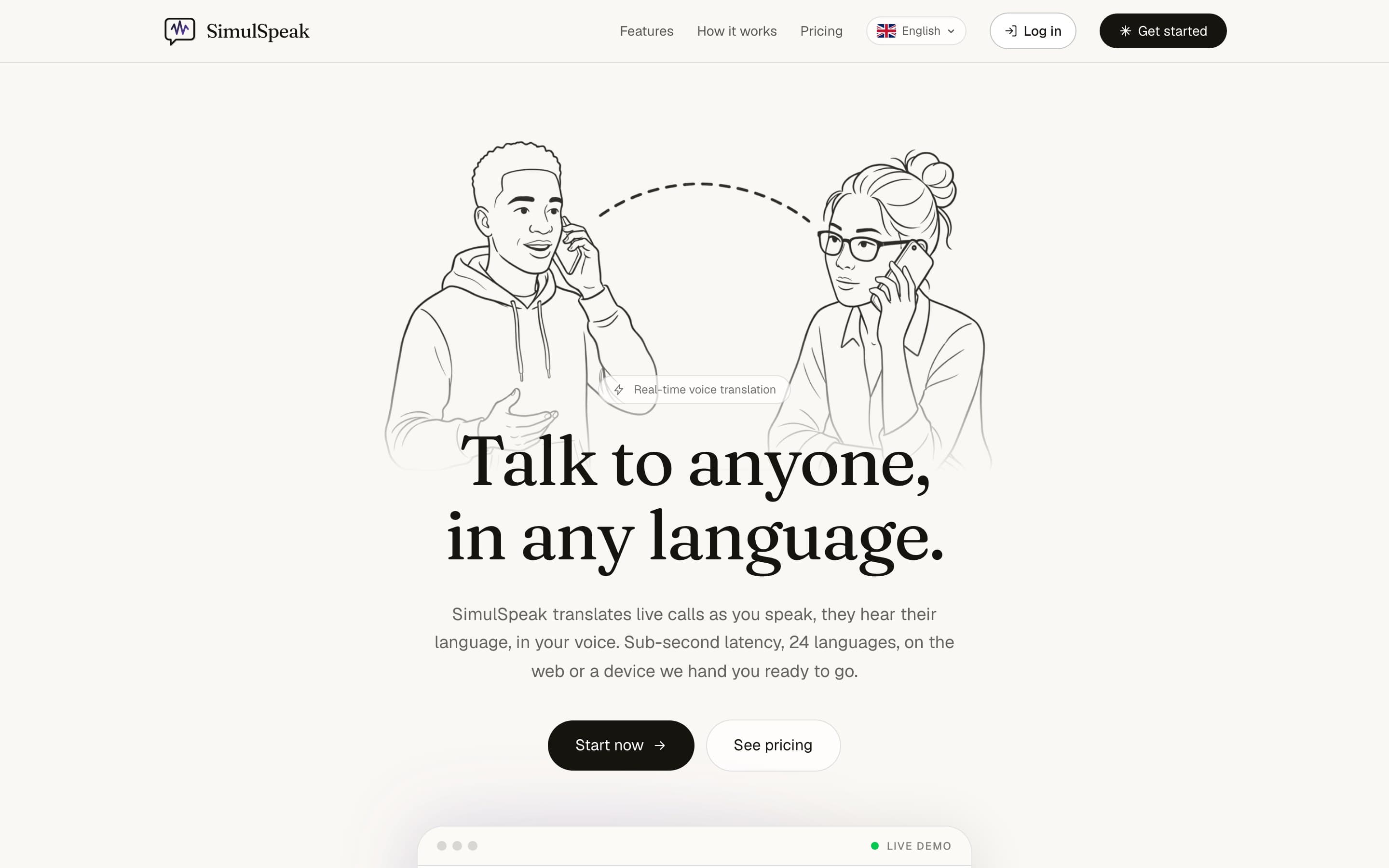 SimulSpeak - Talk to anyone, in any language.